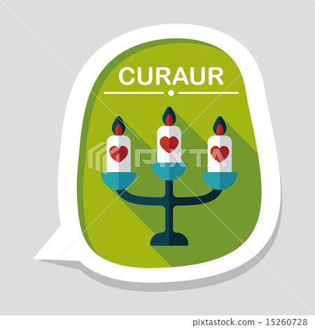 wedding candle holder flat icon with long shadow,eps10 wedding candle holder flat icon with long shadow,eps10 15260728