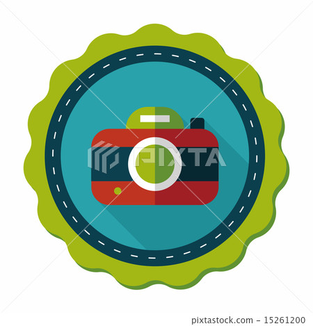 camera flat icon with long shadow,eps10 camera flat icon with long shadow,eps10 15261200