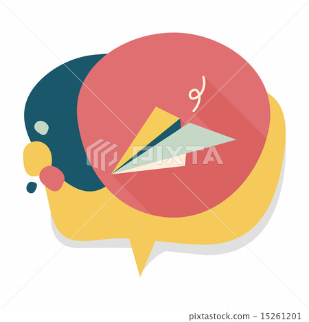 paper airplane flat icon with long shadow paper airplane flat icon with long shadow 15261201