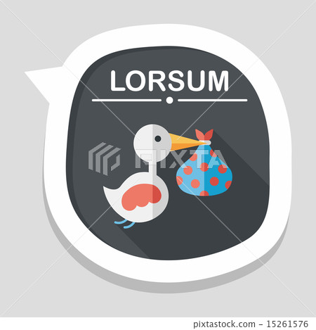 bird and baby flat icon with long shadow,eps10 bird and baby flat icon with long shadow,eps10 15261576