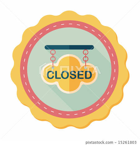 shopping store sign flat icon with long shadow,eps10 shopping store sign flat icon with long shadow,eps10 15261803