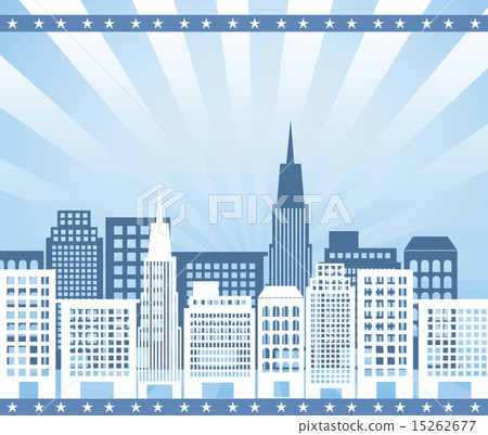 silhouettte buildings over blue background vector illustration silhouettte buildings over blue background vector illustration 15262677