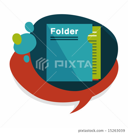 folder flat icon with long shadow,eps10 folder flat icon with long shadow,eps10 15263039