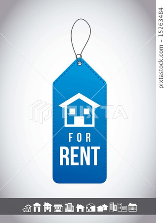 for rent label with gray background vector illustration for rent label with gray background vector illustration 15263484