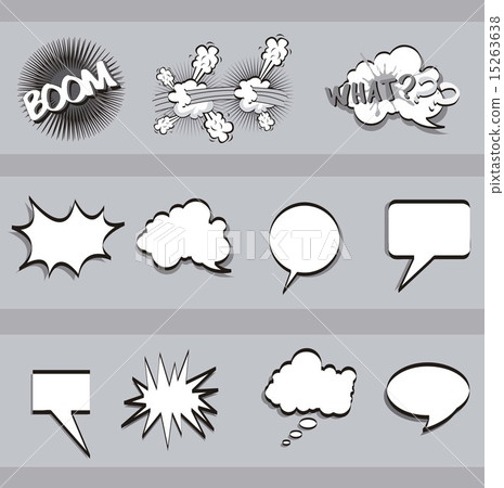 balloons text over gray background comic vector balloons text over gray background comic vector 15263638