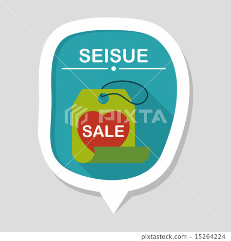 Valentine's Day SALE flat icon with long shadow,eps10 15264224
