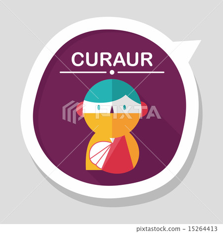 Female patient flat icon with long shadow - Stock Illustration ...