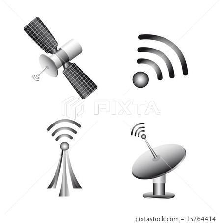 Wireless Technology and communication icons vector-插圖素材 [15264414 ...
