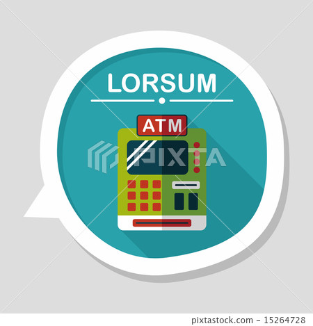 shopping cash register flat icon with long shadow,eps10 shopping cash register flat icon with long shadow,eps10 15264728