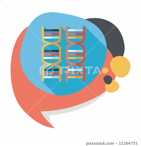 DNA flat icon with long shadow DNA flat icon with long shadow 15264755