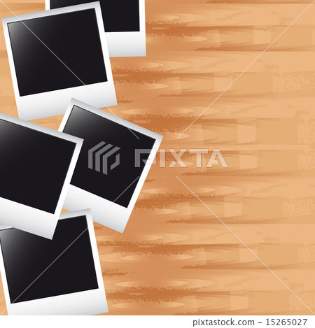 photos over wooden with space for copy background vector photos over wooden with space for copy background vector 15265027