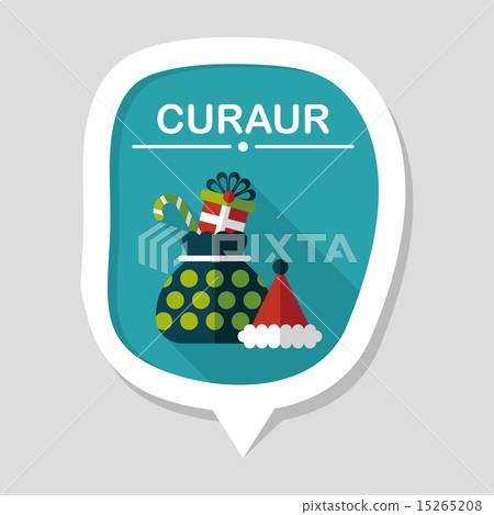 Christmas gift flat icon with long shadow, eps10 Christmas gift flat icon with long shadow, eps10 15265208