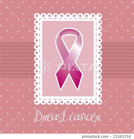 breast cancer awareness ribbons over cute background vector breast cancer awareness ribbons over cute background vector 15265258
