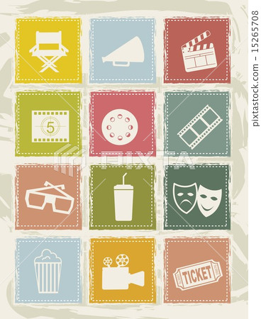 cinema icons over white background vector illustration cinema icons over white background vector illustration 15265708