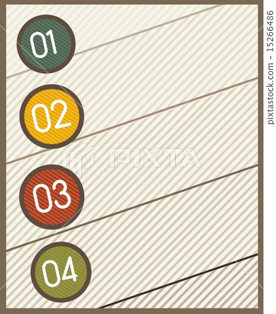 design template numbered - Stock Illustration [15266486] - PIXTA