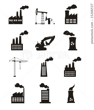 industry icons over white background vector illustration industry icons over white background vector illustration 15266537
