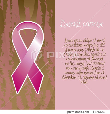 breast cancer awareness ribbons with space for copy vector illus 15266820