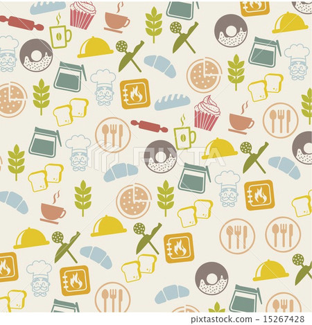 bakery icons over beige background vector illustration bakery icons over beige background vector illustration 15267428