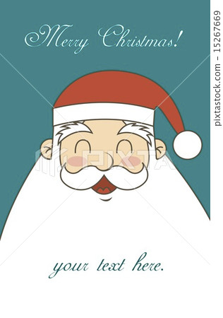merry christmas card with santa claus vector... - Stock Illustration ...