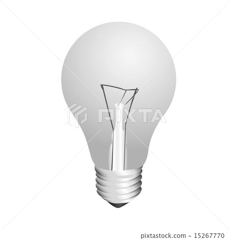 light bulb isolated on white background - Stock Illustration [15267770 ...