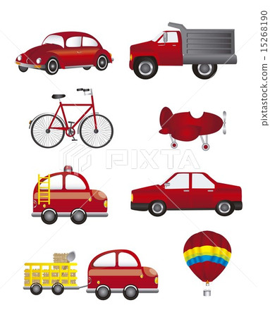 red transport isolated over white background vector illustration red transport isolated over white background vector illustration 15268190
