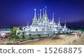Pagoda wat asokaram,Pagoda Temple Thailand 15268875