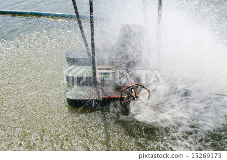 Stock Photo: Turbine for water treatment and circulation