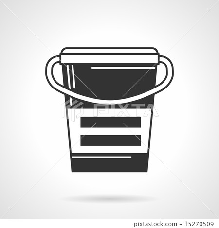 Black vector icon for supplements container 15270509