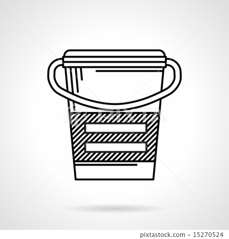 插图素材: meal replacement black line vector icon