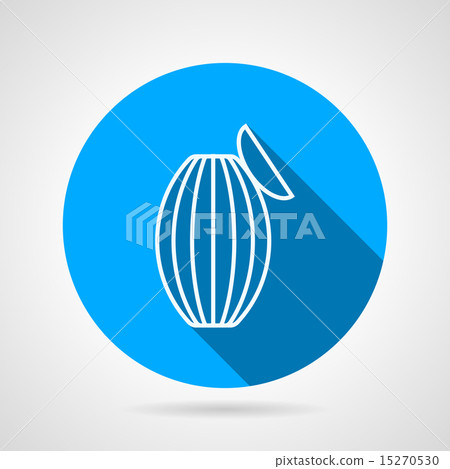 Resuscitation bag flat round vector icon 15270530