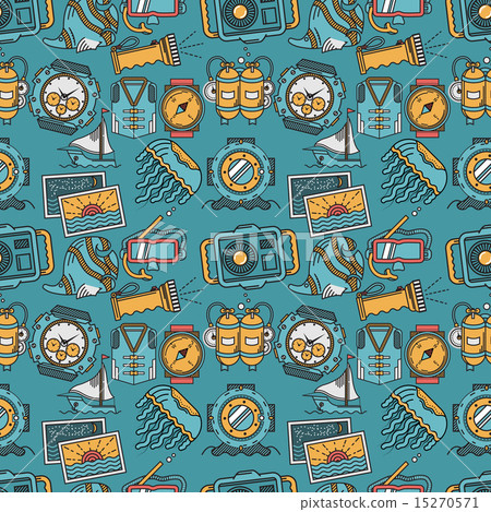 Colored vector background for sea leisure Colored vector background for sea leisure 15270571