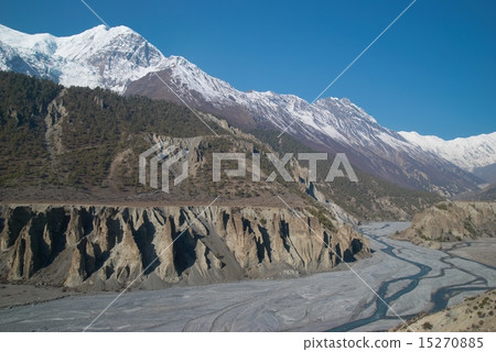 Marsyangdi river, Tibet. Marsyangdi river, Tibet. 15270885