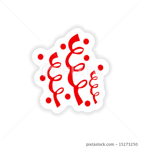 icon sticker realistic design on paper serpentine icon sticker realistic design on paper serpentine 15273250