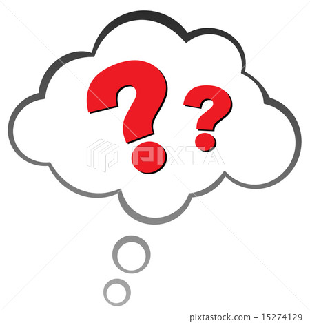 question mark in a cloud 15274129
