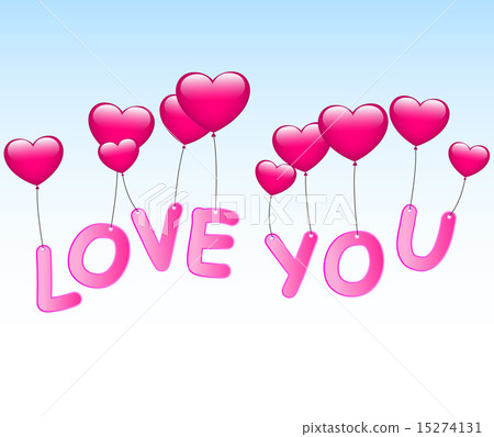 Love balloons background 15274131