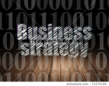 Business concept: Business Strategy in grunge dark room Business concept: Business Strategy in grunge dark room 15274189