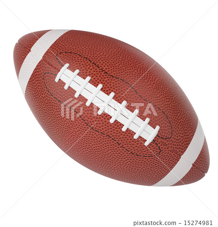 Rugby ball isolated on white background.  15274981