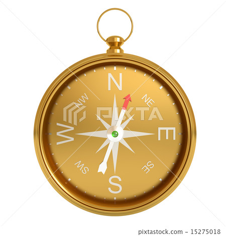 Compass isolated on white background. - Stock Illustration [15275018 ...