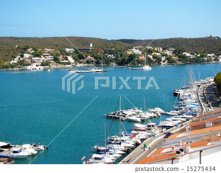 Quay and harbor in Mahon, Menorca 15275434