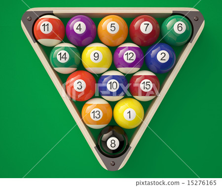 Billiard balls in a triangle 15276165
