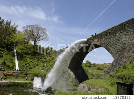 Junjin Bridge immediately after water discharge 15278351