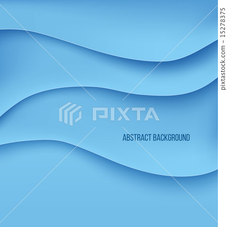 Abstract blue paper layers background shadow 15278375