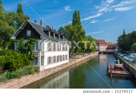 Canal in Petite France area, Strasbourg, France 15279317