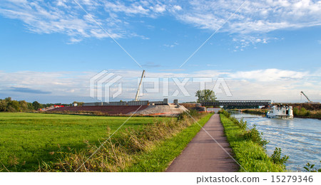 Construction of LGV Est europeenne near Strasbourg 15279346