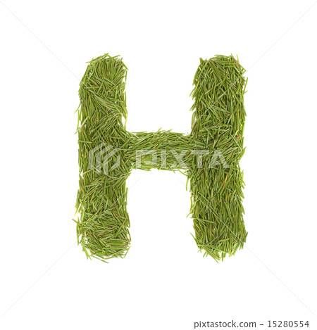 Green alphabet, letter H 15280554