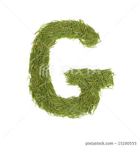 Green alphabet, letter G 15280555