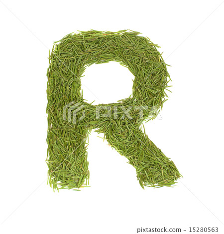 Green alphabet, letter R Green alphabet, letter R 15280563