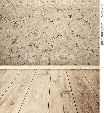 Empty room with  wooden floor 15280745