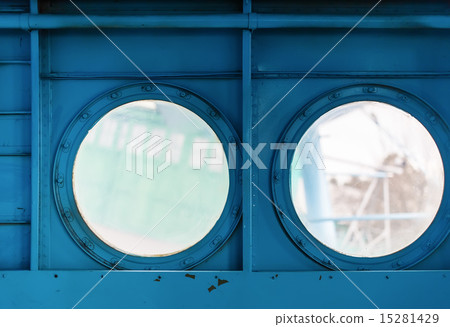 Portholes inside the aircraft 15281429
