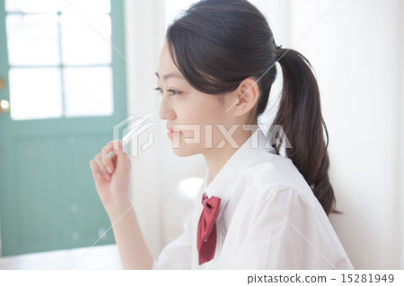 high school girl, studying, person 15281949